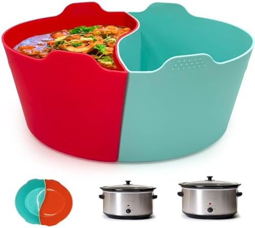 Magikichen Silicone Crock pot Divider for 6-7 QT, Reusable Liner by Magikichen