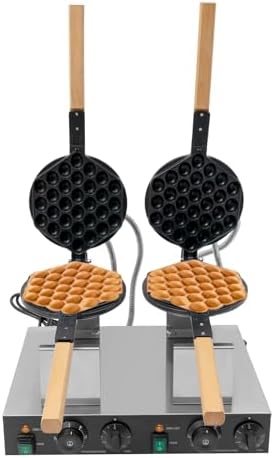 Commercial Waffle Maker, 2830W Electric Honeycomb-Shaped Waffle Machine, Double-head Stainless Steel Waffle Iron Baker with Non-Stick Coating, 122-572℉ Temperature Adjustable by Milzeone