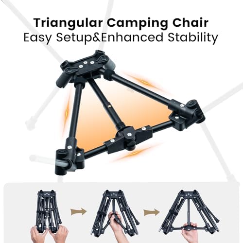 ONETIGRIS Tigerblade Camping Chair, Lightweight Folding Backpacking Hiking Chair, Compact Portable 330 lbs Capacity - Image 5