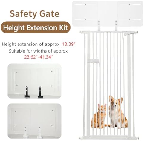 Lumizone Pet Gate Height Extension Kit 13.4" H White - Image 2