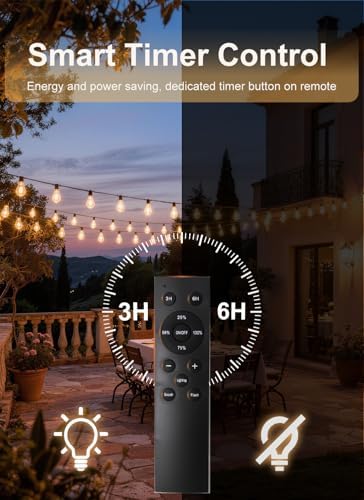 100FT Outdoor String Lights Waterproof, 36+1 Shatterproof S11 LED Bulbs, Extra Long Patio Lights for Outside, Bistro Cafe Decor, Backyard Garden Hanging Lights, Outside Fence Light String - Image 7