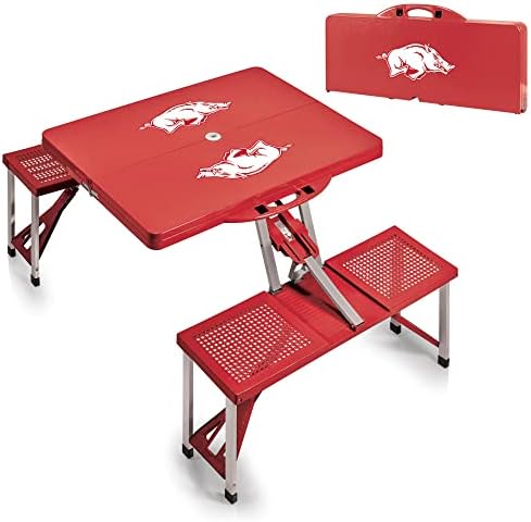 PICNIC TIME NCAA North Carolina Tar Heels Folding Picnic Table - Camping Table - Outdoor Table with Umbrella Hole - Image 6