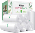 Teivio Medium Clear Trash Bags 8 Gallon 330 Count Kitchen Garbage Bags by Teivio