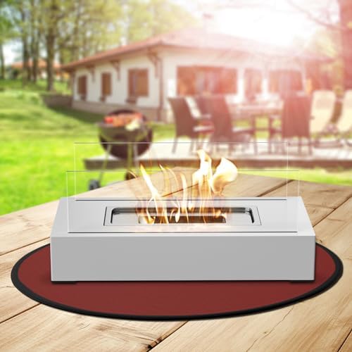 Solo Stove Mesa/XL Tabletop Fire Pit Mat, 4-Layer Fireproof Heat Resistant Under Grill Mat, Easy-to-Clean Waterproof & Non-Slip for Table Top Protection - Red - Image 6