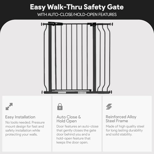 BalanceFrom Easy Walk-Thru Baby Safety Gate, Fits 29.1" to 38.5" Openings - Image 2