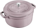 Staub Cast Iron Round Dutch Oven, Made in France, 4-qt, Lilac by Unknown