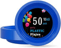 WELLIFE Royal Blue Plastic Plates 10 Inch 50 Count by WELLIFE