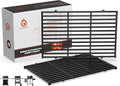 17.5" Grill Grates for Weber Spirit 300, Grill Parts for Weber Spirit E310 & GS4 Spirit II 300 Series, Spirit II E310, Spirit 2 E310, Genesis Silver/Gold B & C,Porcelain Enameled Cast Iron Grate 7638 by QuliMetal