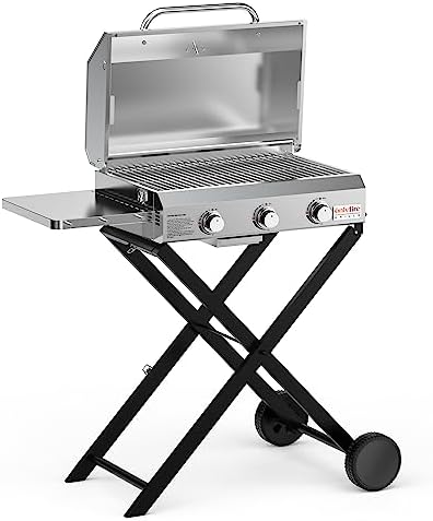 ONLYFIRE GRILLS Portable Propane Gas Grill with Foldable cart, BBQ Grill - Image 2