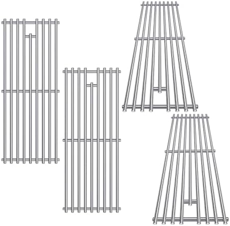 9MM 16517 Grill Grates Replacement for Bull Grill Replacement Parts, BBQ Bull Angus 4 Burner 47628 47629, Steer Premium 69008, Lonestar 87049, Bull Outlaw 26038 26039, Stainless Steel Grids - Image 2