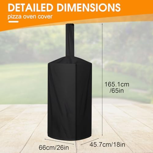 Pizza Oven Cover Weatherproof for Wood Fired BBQ Smokers - Image 2