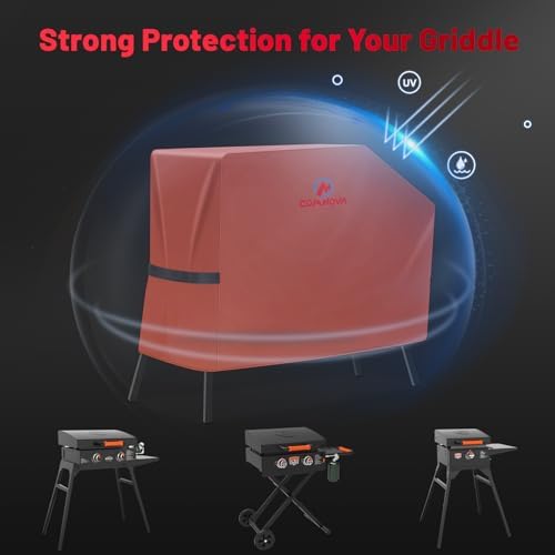 Comnova Griddle Cover for Blackstone 22 Inch 17 Inch Griddle with Hood and Stand - 600D Flat Top Grill Cover for Blackstone 22" 17" Griddle on Stand and 22" Adventure Ready, Waterproof & Heavy Duty - Image 4