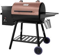 VEVOR Wood Pellet Grill Smoker, 8 in 1 BBQ Grills for Outdoor Cooking, 456 Square Inches Cook Area Electric Grill and Smoker, with Digital Controller, Meat Probe, 500°F Max Temperature, Black by VEVOR