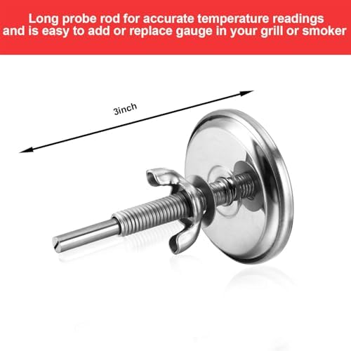 Frienda 6 Packs Charcoal Grill Thermometer Gauge for BBQ Smoker,Classic - Image 4