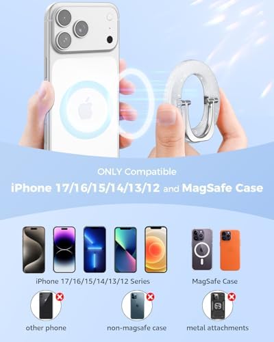 SUPERONE for MagSafe Phone Grip, Adjustable Magnetic Phone Ring Holder - Image 6