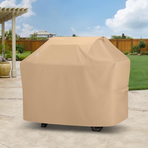 Unicook Grill Cover Heavy Duty Waterproof UV Resistant 52 Inch, Light Brown - Image 7
