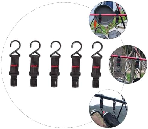 5Pcs S Shaped Camping Hook for Tent Pole Hanging Storage - Image 5