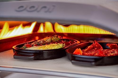 ooni Cast Iron Grizzler Pan - Grill Frying Pan, 12" x 6" Griddle Plate with Removable Handle and Stainless Steel Trivet, Pre-Seasoned Non-Stick Oven Safe Cookware, Pizza Oven and BBQ Accessories - Image 4