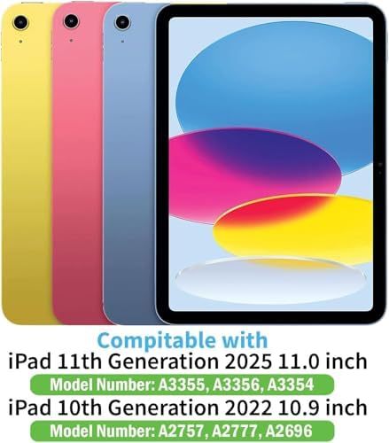 Clear Glitter Yellow Case for iPadA16 11th/10th Gen 11/10.9" 2025/22 - Image 2