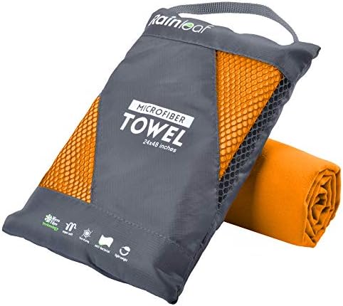 Rainleaf Microfiber Towel Quick Dry Camping & Travel & Gym Towel. Compact by Rainleaf