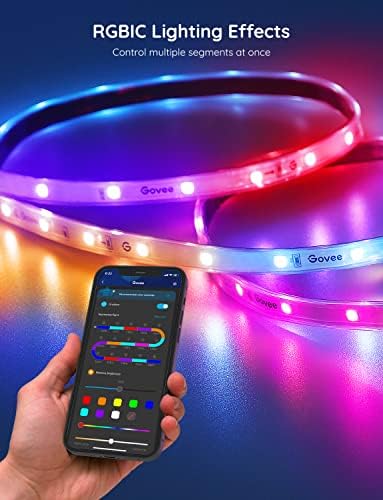 Govee Outdoor LED Strip Lights, 65.6ft Smart Led Strip Lights Work with Alexa and Google Assistant, App Control, IP65 Waterproof, RGBIC Outdoor Lights for Patio, Eave, Patio Decorations - Image 3