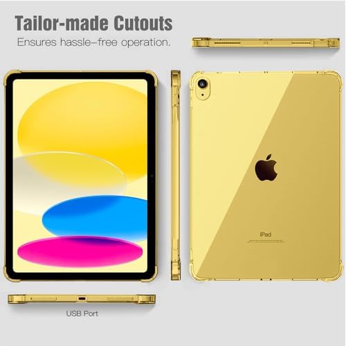 Clear Yellow Case for iPad (A16) 11th/10th Gen 11/10.9 inch 2025/22 - Image 7