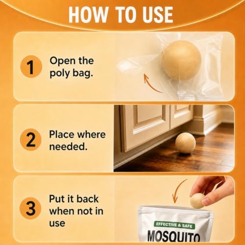 AUDQQM Mosquito Repellent Outdoor Patio, Mosquito Repellent Ball Indoor-12P - Image 5