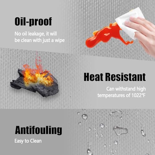 TOHONFOO Heat Resistant Mats for Countertop & Air Fryer, 18x15 in, Gray - Image 3