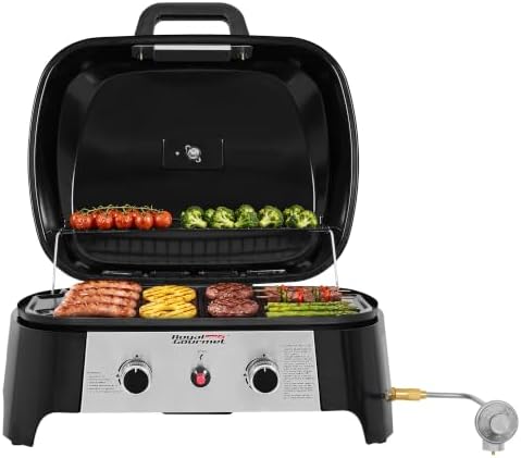 Royal Gourmet GT2008B Portable 2-Burner Gas Grill, Solid Sheet Metal Legss by RoyalGourmetCorp