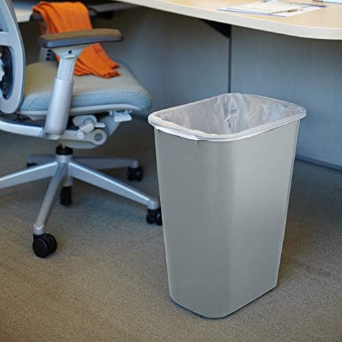 Rubbermaid Commercial Products Wastebasket, Gray, 10.25-Gal, Pack of 12 - Image 2