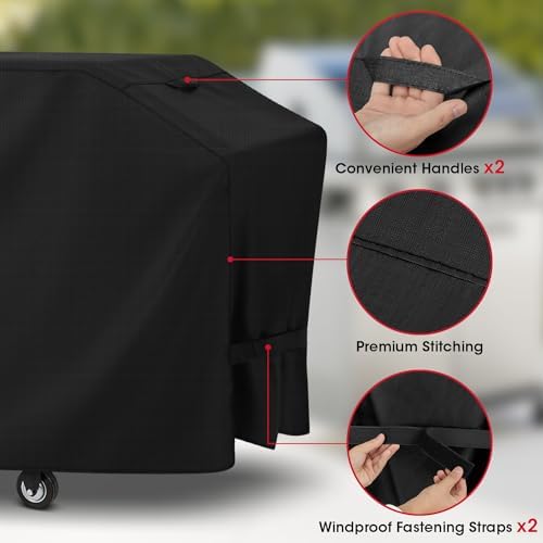 Unicook Griddle Cover for 4-Burner 36" Griddle with Hood, 75" x 25" x 31"H - Image 3