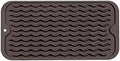 MicoYang Silicone Dish Drying Mat for Multiple Usage,Easy clean,Eco-friendly,Heat-resistant Silicone Mat for Kitchen Counter or Sink,Refrigerator or Drawer Liner Coffee S 12 inches x 6 inches by MicoYang
