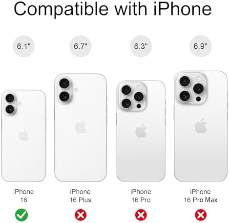 for iPhone 16 Case, Magnetic Matte Frosted Dual-Layer Striped Phone Case for Women, Retro Aesthetic Cover Compatible with MagSafe Accessories - Coastal Blue - Image 3