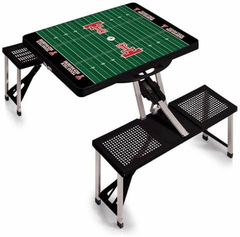 PICNIC TIME NCAA North Carolina Tar Heels Folding Picnic Table - Camping Table - Outdoor Table with Umbrella Hole by PicnicTimeFamilyofBrands