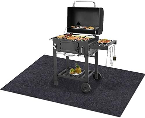 48"×72"inches under grill mats for outdoor grill,BBQ Grilling Gear Waterproof, oil-resistant, deck protector, reusable, fire pit, fireplace,easy to clean,barbecue grill mat - Image 2