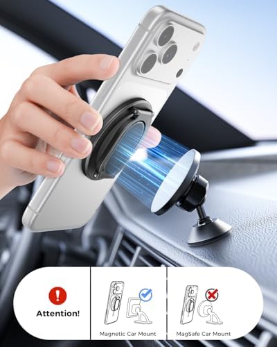 SUPERONE for MagSafe Phone Grip, Dual-Sided Magnetic Phone Ring Holder - Image 4