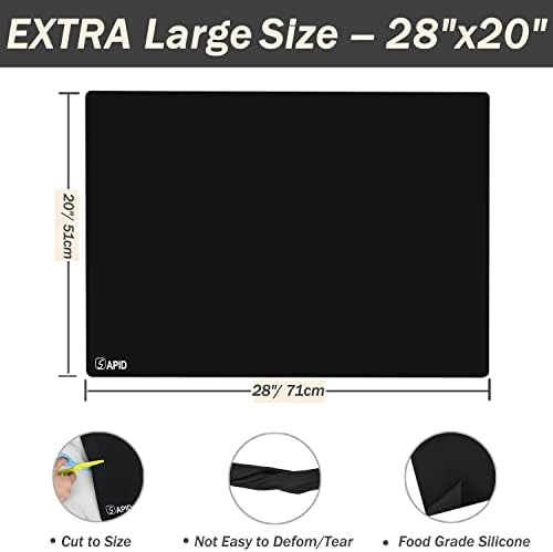 1.5MM Extra Thick Placemats Large Silicone Mat Heat Resistant Table Mat - Image 2