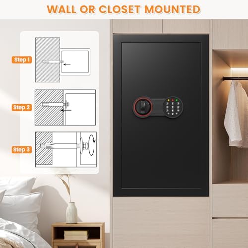 6.0 Cu Ft Large Safe Box for Home Use, 27.6"H Heavy Duty Home Safe - Image 6