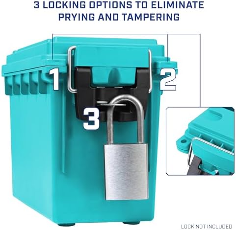 Sheffield 12633 Ammo Box Made in USA Stackable Lockable Ammo Storage Box, Standard Single (Pack of 6) - Image 5