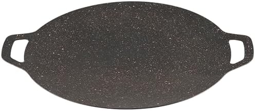 Thin Korean Grill Pan, 11 Inch Iron with Non-stick Coating Baking Tray on Heating Stove for Home, Party Travel and Outdoor (11.8 inch) by YIKANGHENG