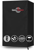 GrillTough Heavy Duty Smoker Cover, Adjustable Straps, 30 Inch Black by GrillTough