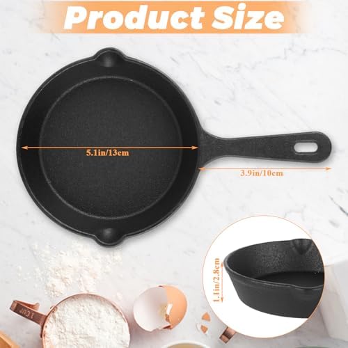 QTLCOHD 4 Pack Mini Cast Iron Skillet - Image 2