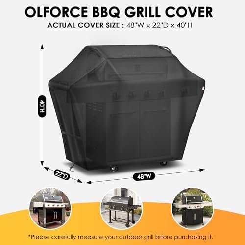 48 Inch Grill Cover, Waterproof, Weather, UV & Fade Proof for Outdoor Grill - Image 2