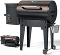 KingChii Electric Wood Pellet Smoker & Grill BBQ, 456 Sq.In Cooking Capacity, 11LB Pellet Hopper, PID Temp Control 180-425°F, Foldable Leg Portable 8-in-1 For Outdoor Backyard RV Camping-Brown by KingChii