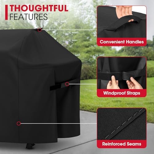 Unicook Grill Cover Heavy Duty Waterproof 64 Inch, Fade Resistant BBQ Cover - Image 6