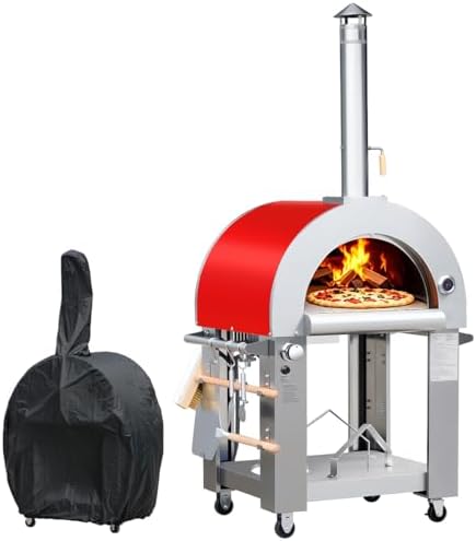 32.5" Dual Fuel Pizza Oven - Wood Fired or Propane Gas Fueled Outdoor Oven by UYRIE