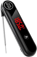 0.3s Instant Read Meat Thermometer, IP67 Waterproof (Black) by Unknown