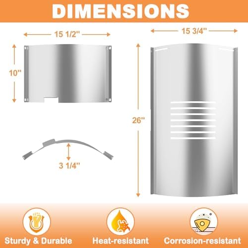 Flame Broiler Slide Cover & Bottom Kit for Pit Boss Smoker Replacement Parts Pit Boss Accessories 820 Deluxe, Pit Boss 820 SER Pellet Grills 820FB, 820FBC, 820S, 820SC, 820XL, Pro SER 820-PS1 (Lowes) - Image 4