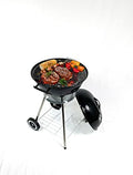 HQ Trends Portable Kettle Charcoal BBQ Grill with Wheels 18-Inch Red by Unknown