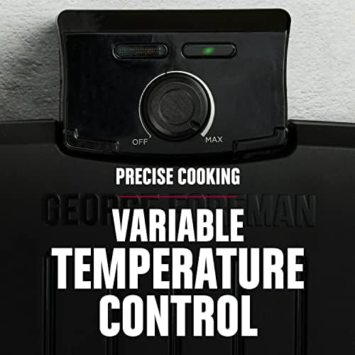 GEORGE FOREMAN® Contact Submersible™ Grill, 5-Serving Grill - Adjustable Temperature Control, Black Plates, Wash the entire grill - Image 6